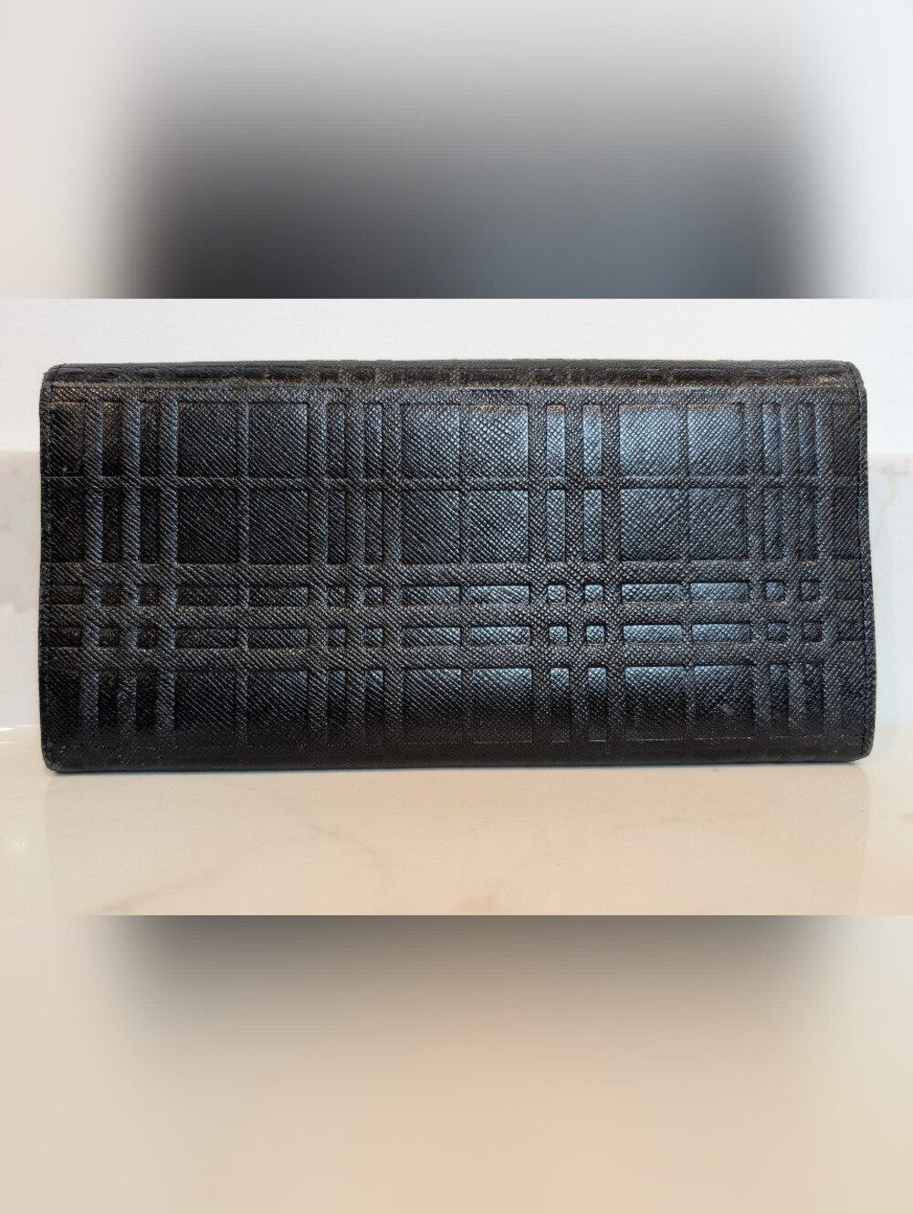 Burberry Black Leather Continental Wallet - Picture 2 of 10